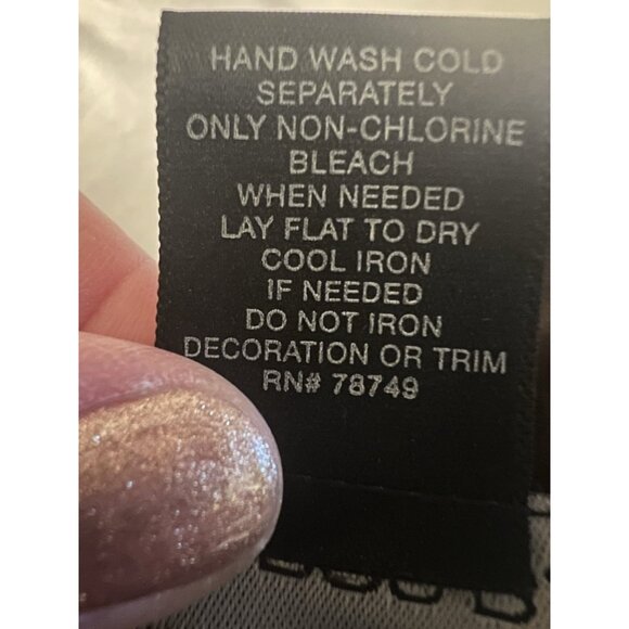 Vintage Y2K Arden B brown silk stretch babydoll camisole beaded embroidered L - Picture 10 of 10